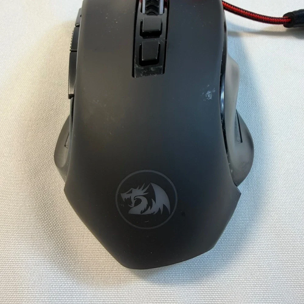 Redragon Griffin M602A-RGB Wired Optical Gaming Mouse 7200 DPI Black Red Braided
